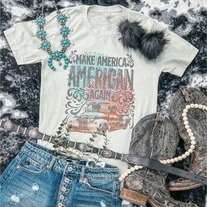 MAKE AMERICA AMERICAN AGAIN Handmade Graphic Tee